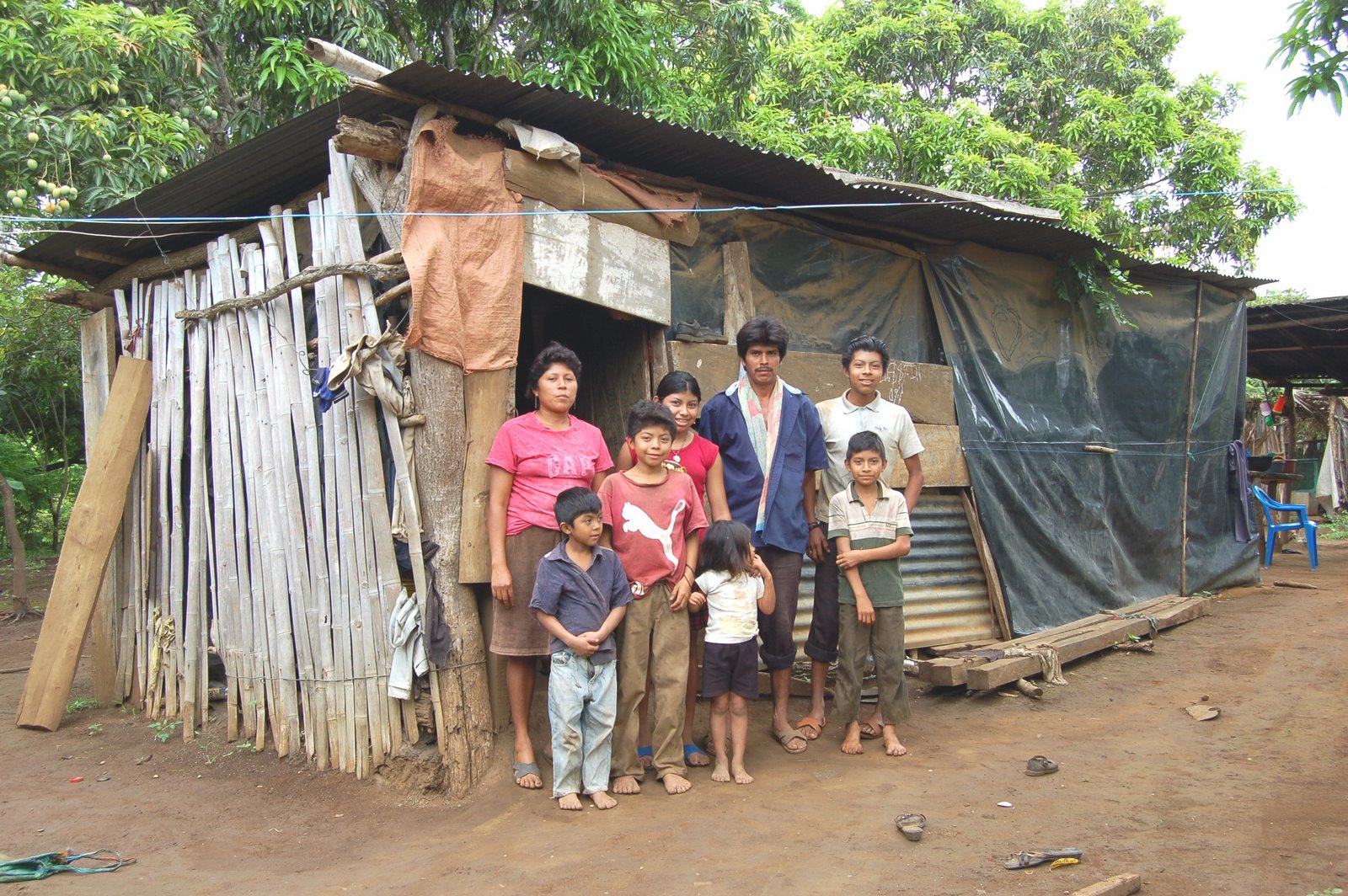 南美尼加拉瓜一個貧窮家庭的住所 （圖：Nancy Palacios）