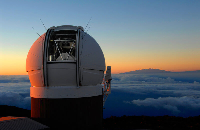 位於夏威夷的天文望遠鏡（圖：pan-STARR）