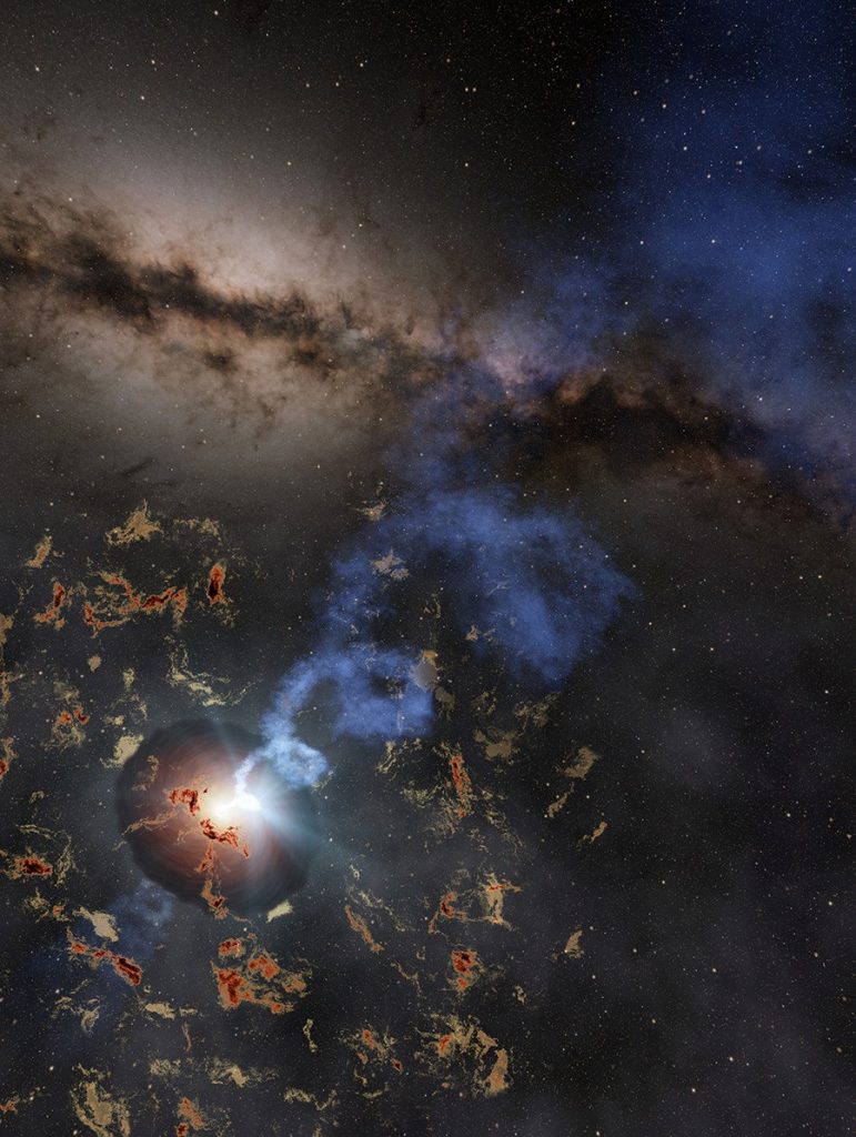 黑洞強磁場捕獲 恆星「死前」的最後一道光芒