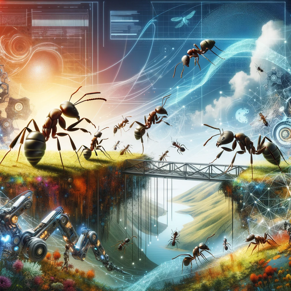 以最少的螞蟻建造橋樑